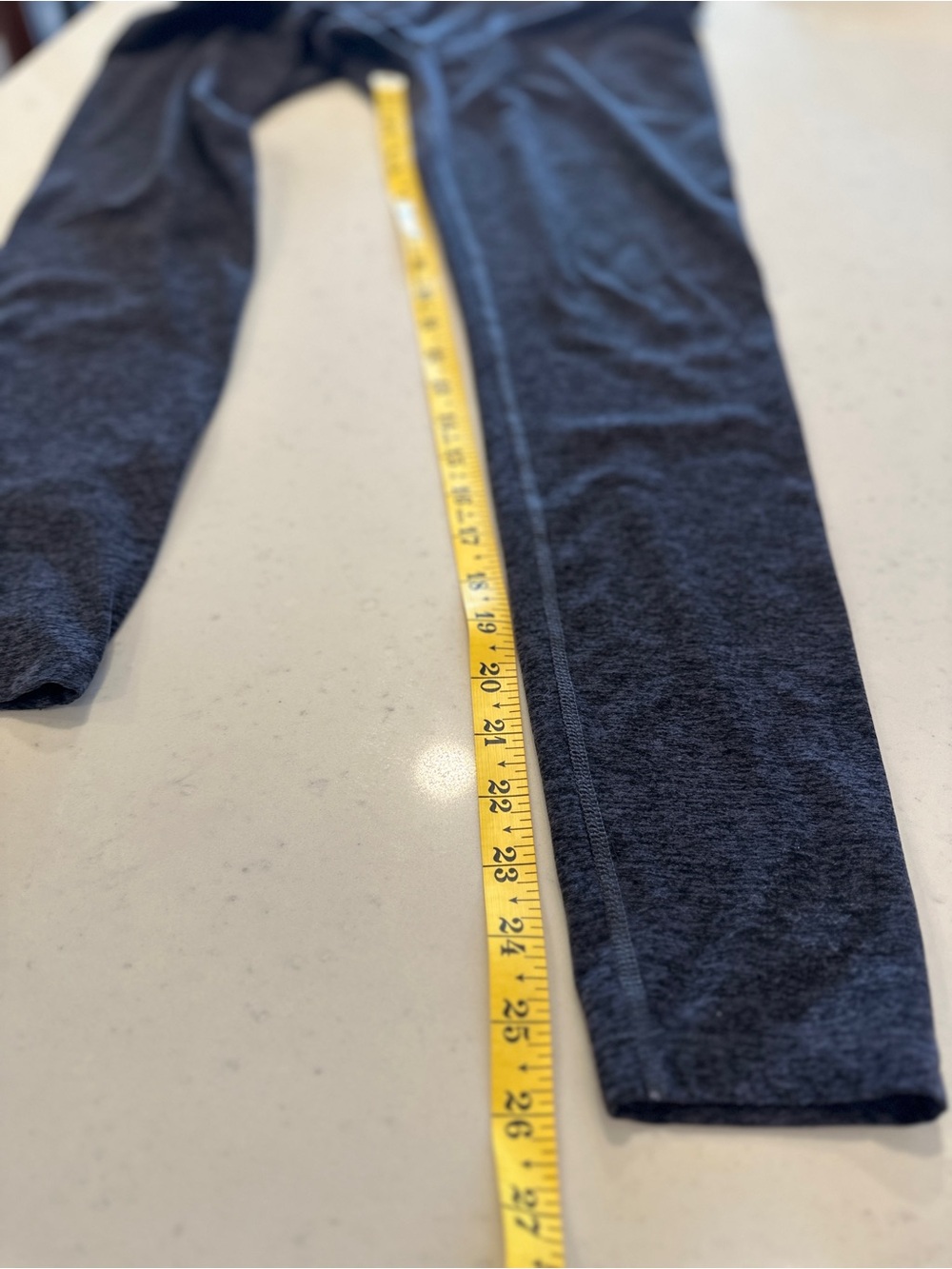 Beyond Yoga Dark Heather Gray Leggings Large Yoga Workout Pilates Athleisure - Picture 5 of 5
